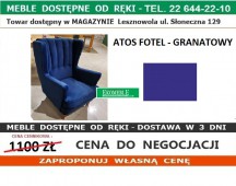 ATOS FOTEL KOLOR GRANATOWY 